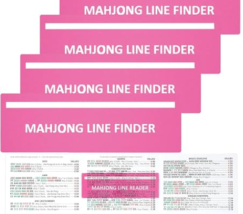 4Pcs Mahjong Line Finder
