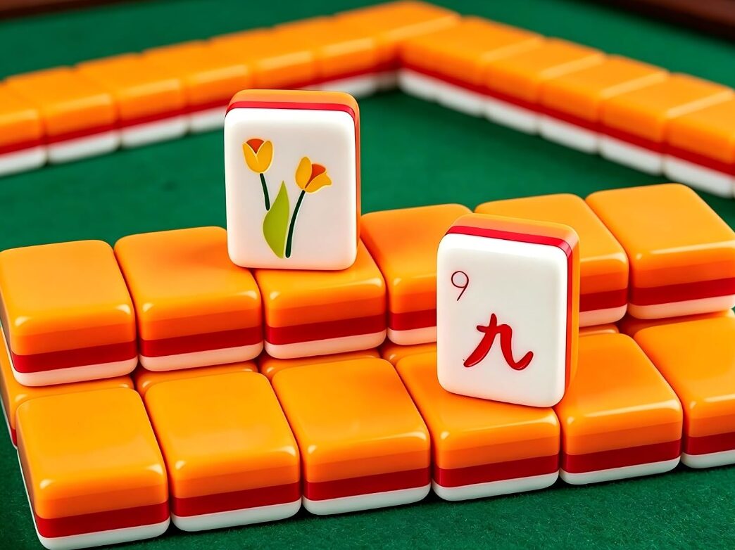 Beautiful mahjong tiles