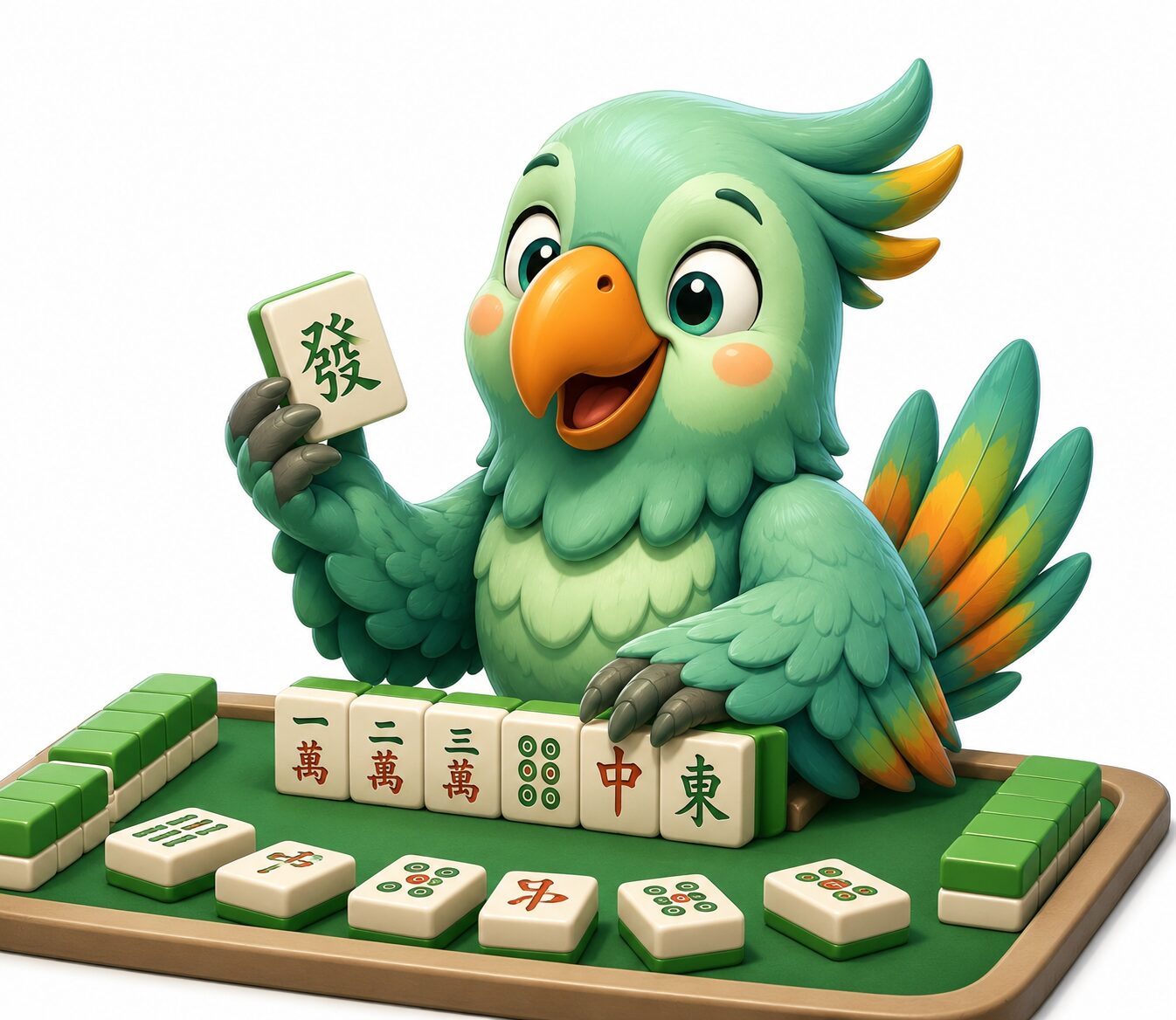 Birdie Mae, The Tipsy Tile mascot