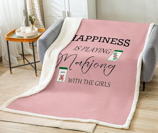 Mahjong Bed Blanket