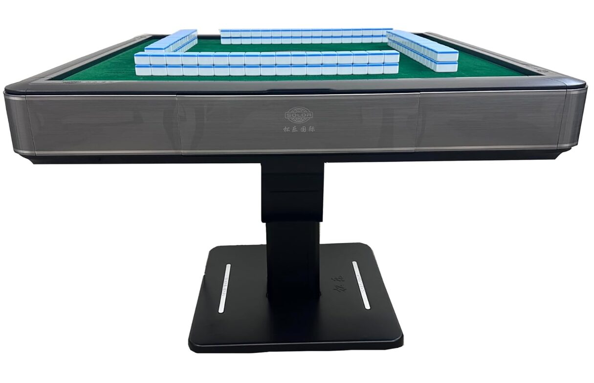 Foldable Ultra-Thin Automatic Mahjong Table with Wheels