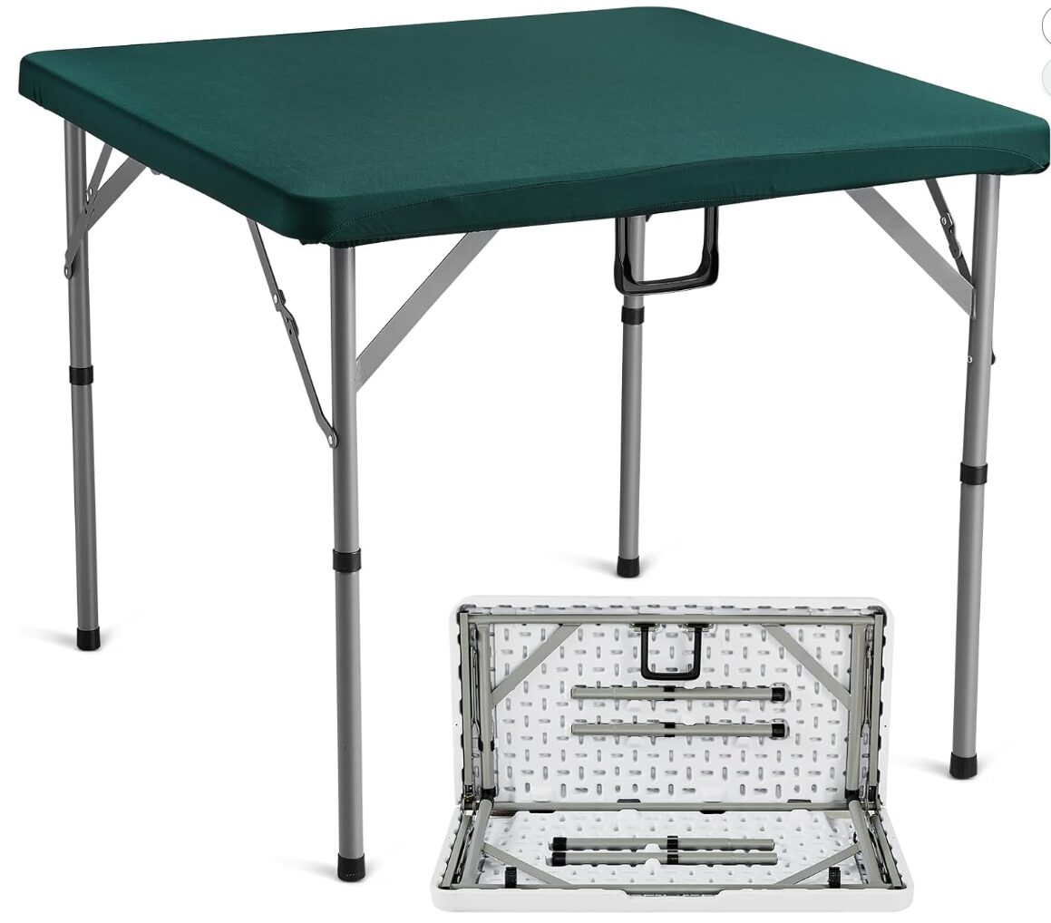 VEVOR Mahjong Table, Fold-in-Half 4 Player Card Table
