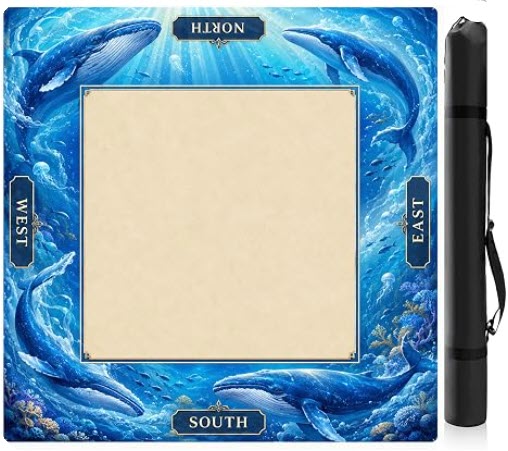 Ocean Whale Theme Mahjong Mat